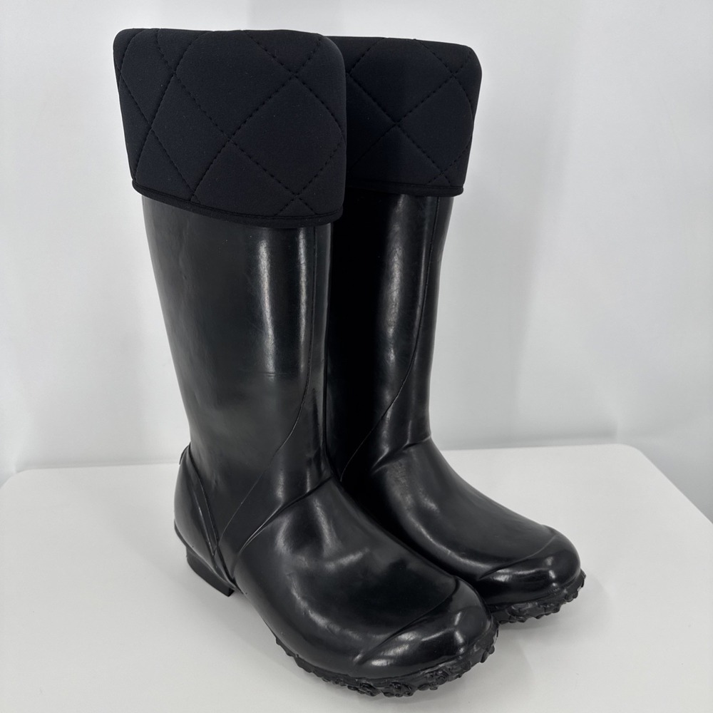 Bogs Black Quilted Rain Boots